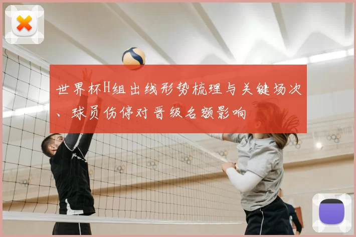 世界杯H组出线形势梳理与关键场次、球员伤停对晋级名额影响